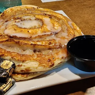 Cinnamon Roll Pancake. Follow @LaVida_757 on instagram for more