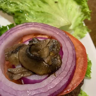 Burger with added mushrooms (they gave me 2) was exceptionally salty.