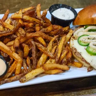 Hades Turkey Burger w/ Inlet Fries