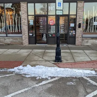 the entrance to a chinese restaurant