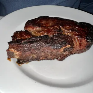 Bone in ribeye, no juices on the plate- sent back 8 corrected w/ boneless steak