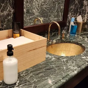 Toiletries in ladies room