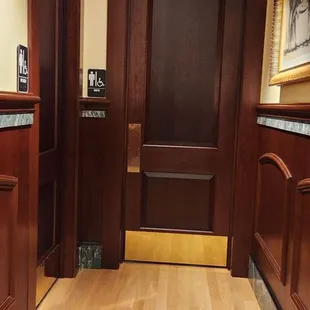 Hallway to the restrooms