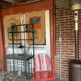 My spot in the outdoors with my cup of Joe