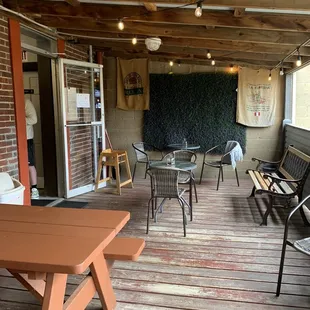 More outdoor seating