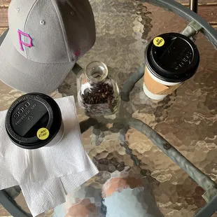 Back outside, outdoor patio seating