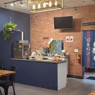 the interior of the restaurant