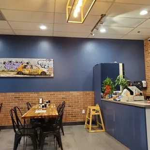 Inside restaurant