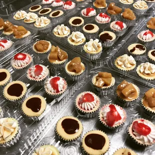 a variety of cupcakes