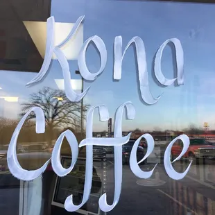 Serving Kona Coffee. Hot or Cold Brew