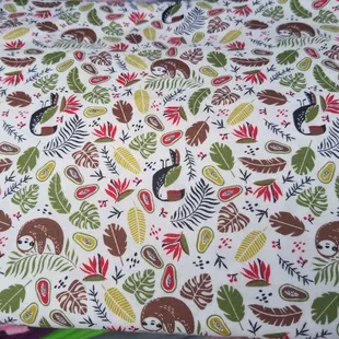 Sloth fabric