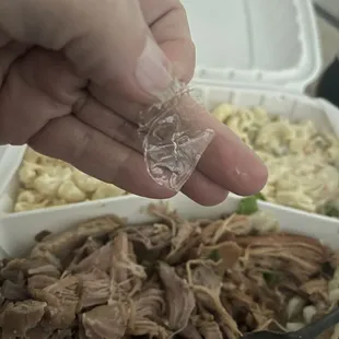 Yuk!  Plastic!