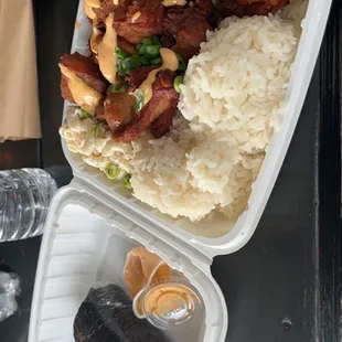 808 Fried Chicken and Spam Musubi