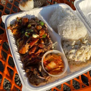 Huli Huli Chicken plate + Spam Musubi