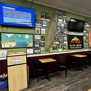 the dining area