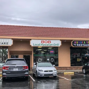 outside during a rainy day