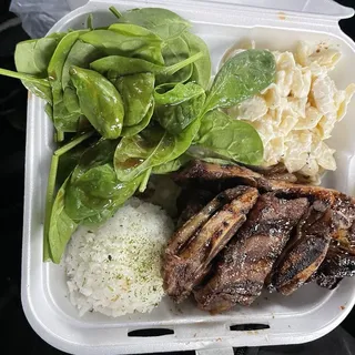 Kalbi Plate Lunch Plate