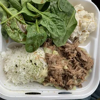 Kalua Pork with Cabbage Lunch Plate