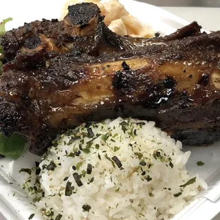 Island Beef Ribs Lunch Plate