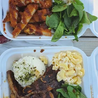 Kalbi Plate Lunch Plate