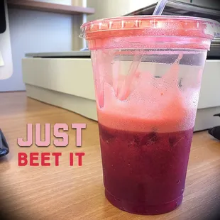 Beet-It is a go to at 808 Plates, Plus Juice side. Got a bunch of healthy veges in there and still maintains great flavor.
