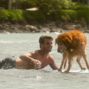 Owner Mike and his dog Rocco