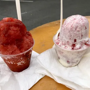 two scoops of ice cream