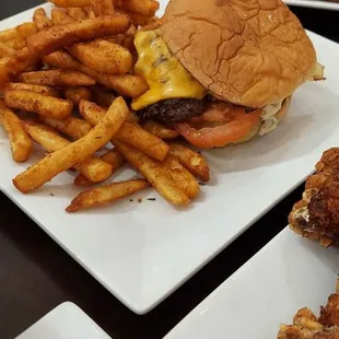 Good burgers and great fries.