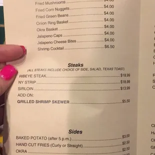 a hand holding a menu