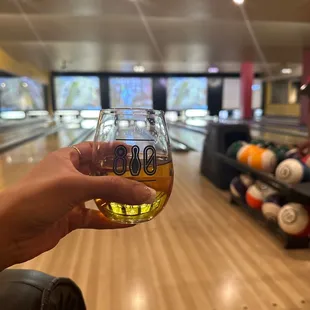 Bowling Alley and Chardonnay