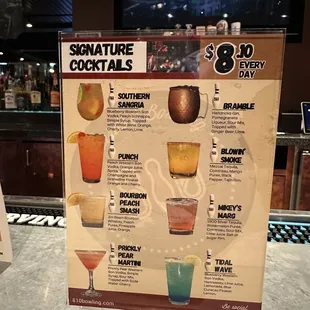 Signature cocktails