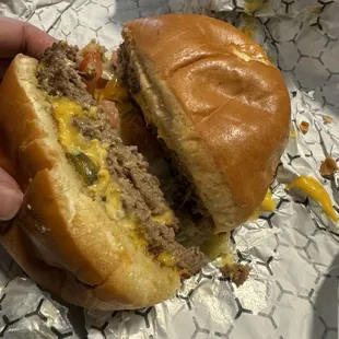 Double cheese burger
