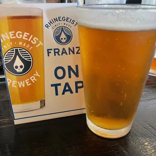 Franz on tap. Yes please. A pitcher was $12.71, pre-tax.