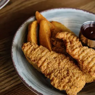 fish and chips, food