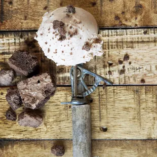 Try the brownie batter chunk ice cream!