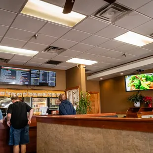 customers at the counter