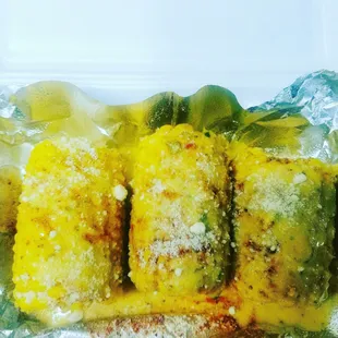 Garlic corn on cob