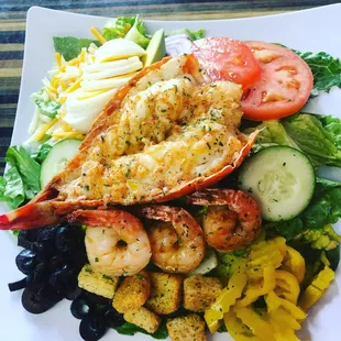 Grilled Lobster &amp;Shrimp Salad