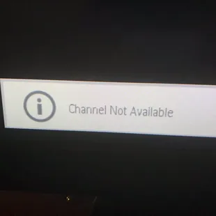 Every channel on the TV. Zero concern from the employees. Less than zero.