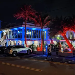 Shot of 82 Degrees at night.