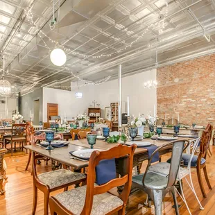 Unique lighting elements add to the charm