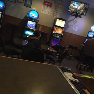 people playing video games