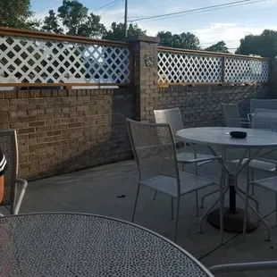 a table and chairs