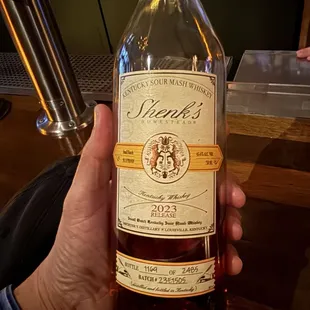 The Shenk&apos;s 2023 release bottle