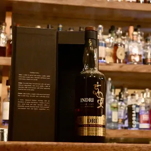 Indri Dru Cask Strength, an award winning single malt!