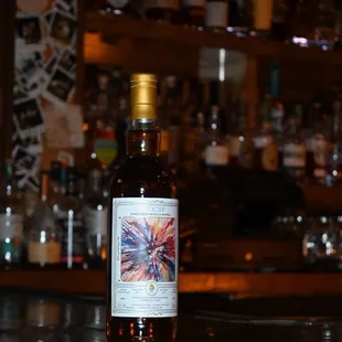 Artistry release of a single cask, cask strength Glenrothez single malt scotch