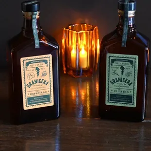 New Mexican Gins, one is spicy and one is citrusy!