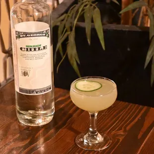 Green Chili Cucumber Gimlet