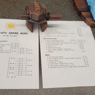 831cafe grand opening menu (updated as of 3/25/2024).