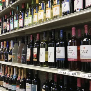 a wide selection of wines